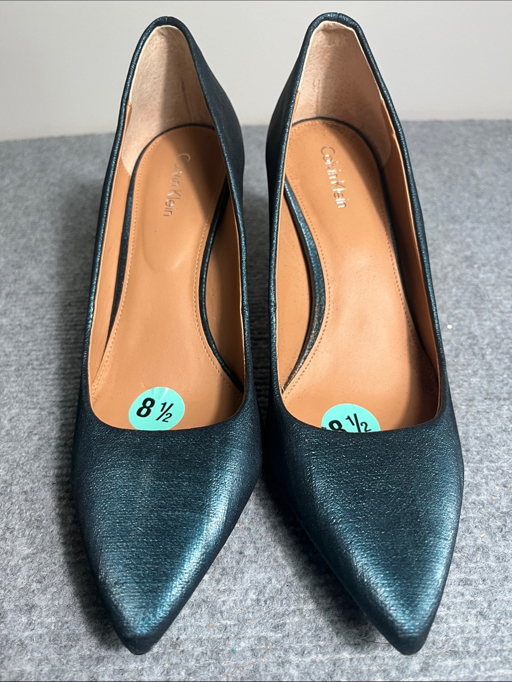 Calvin Klein Women's Dark Teal Pointed-Toe Pumps
